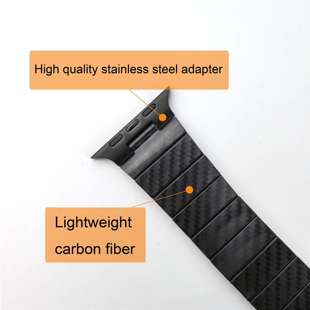 Apple Smart Watch Carbon Fiber Stereo Strap