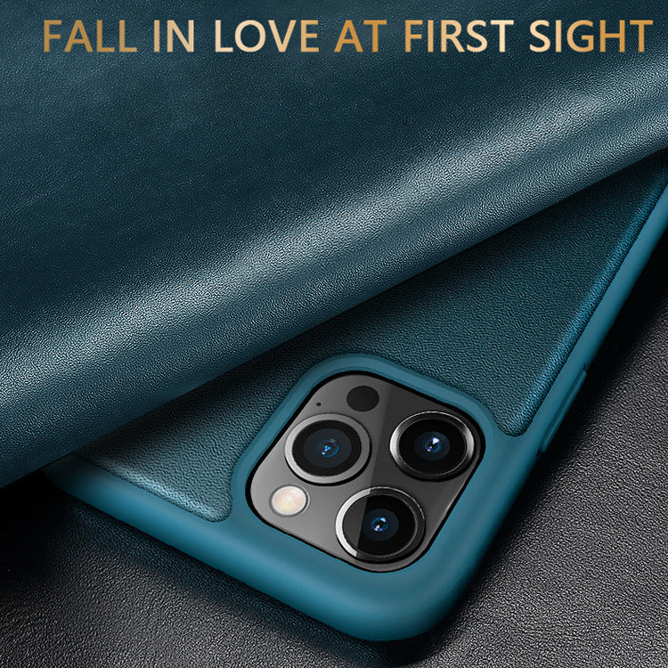 Luxury PU Leather Smart Mirror HD Translucent View Flip Phone Case