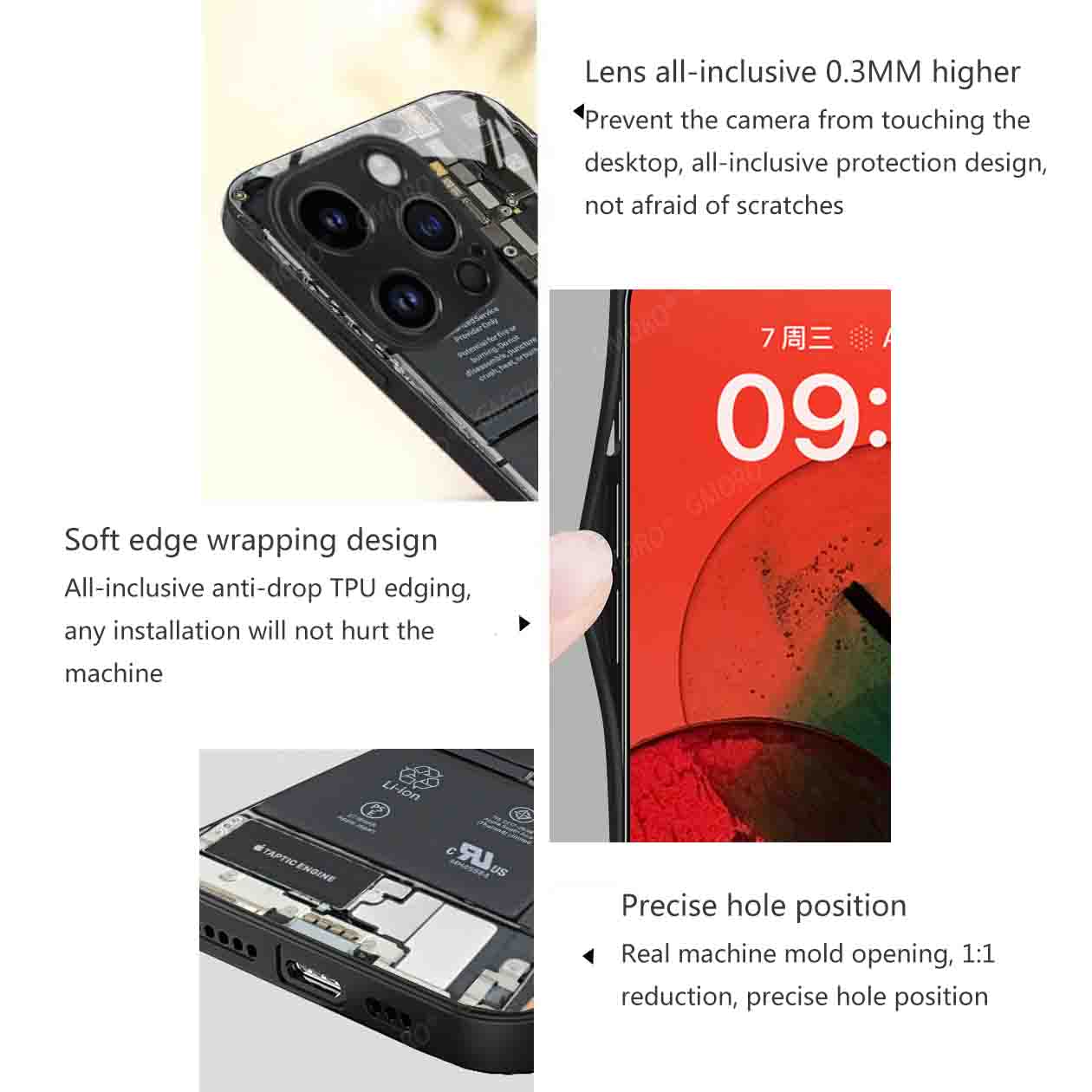 Creative Funny Circuit Board Mobile Phone Case Suitable For iPhone14/15 Glass Case