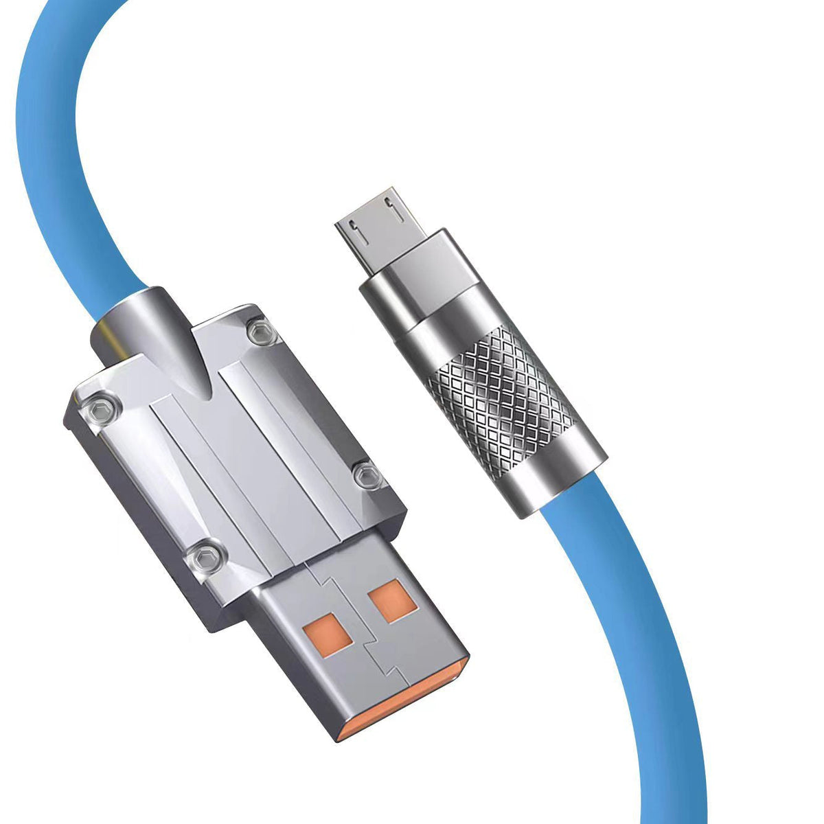 Metal shell liquid soft rubber data cable PD120W fast charging line ...