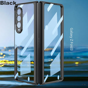 Double Sided Tempered Transparent Glass Phone Case for Samsung Z Fold 5/6