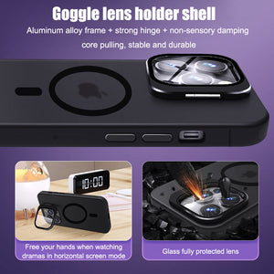 Suitable For iPhone 15 Series Anti-fall Protective Cover, Soft-touch Goggle Holder, Magnetic Phone Case