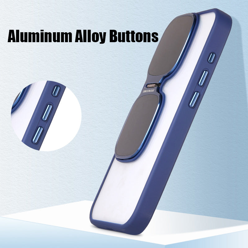 For iPhone15 Series High Transparent Acrylic Bracket Phone Case