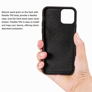 Suitable For iPhone13 Solid Wood Anti-Fall Mobile Phone Case