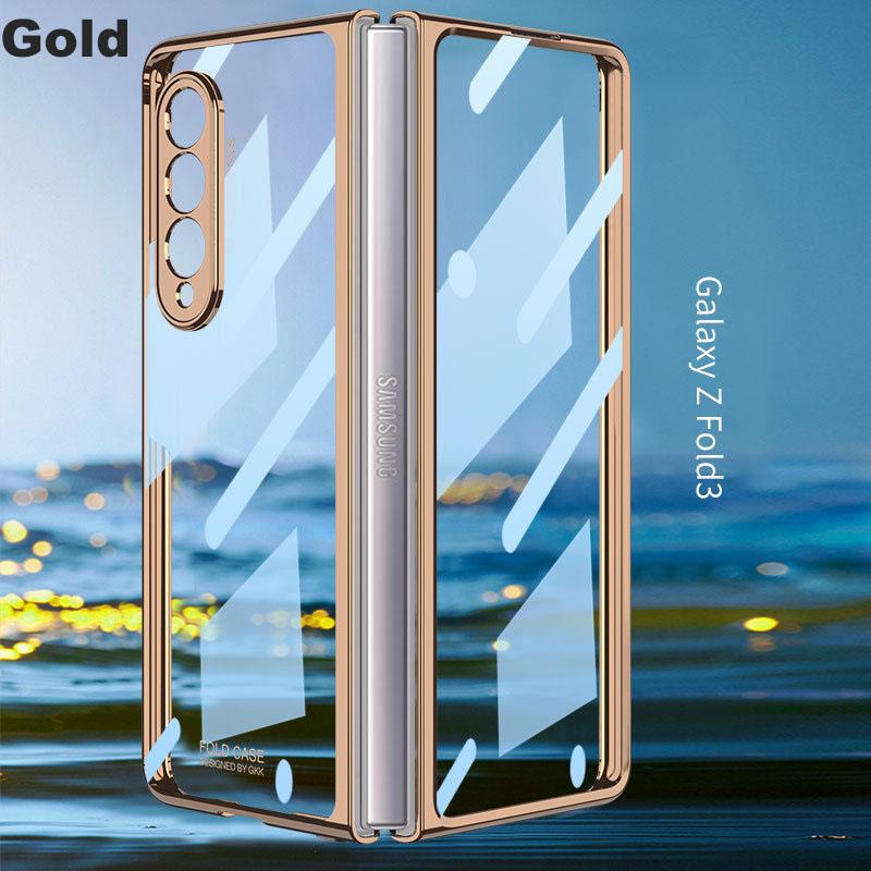 Double Sided Tempered Transparent Glass Phone Case for Samsung Z Fold 5/6