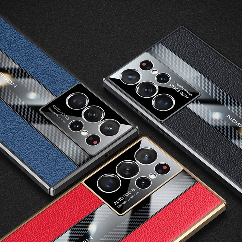 For Samsung S Series Supercar Leather Phone Case