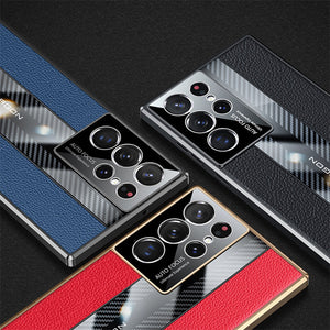 For Samsung S Series Supercar Leather Phone Case