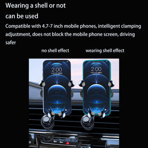 Vehicle-mounted Gravity Mobile Phone Navigation Bracket Long Arm 360-degree Rotating Fixed Base