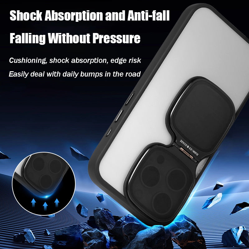 For iPhone15 Series High Transparent Acrylic Bracket Phone Case