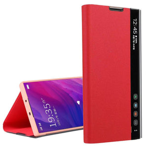 For Samsung Galaxy S25 Series Smart View Flip Leather Case