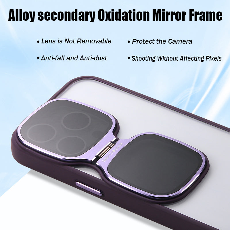 For iPhone15 Series High Transparent Acrylic Bracket Phone Case