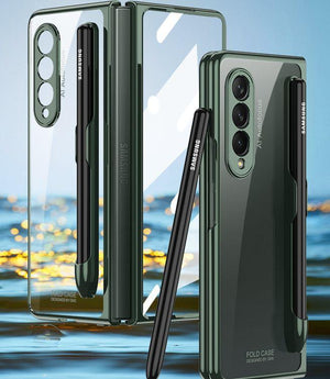 Double Sided Tempered Transparent Glass Phone Case for Samsung Z Fold 5/6