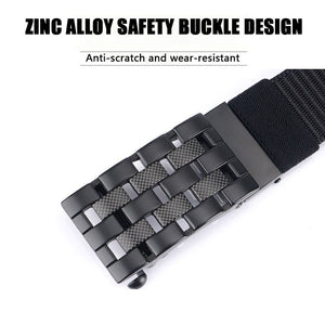 Canvas Automatic Buckle Belt Braided Nylon Men