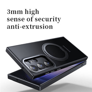 Suitable For Samsung S23 Series Phone Case 360 Rotating Magnetic Suction Bracket Protective Case