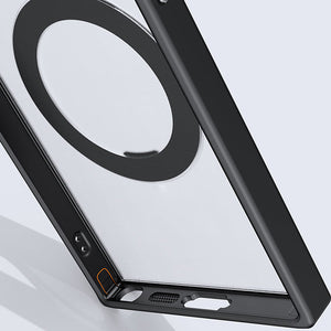 Suitable For Samsung S23 Series Phone Case 360 Rotating Magnetic Suction Bracket Protective Case