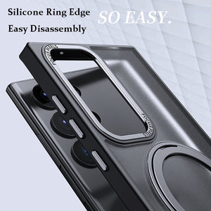Suitable For Samsung S23 Series Phone Case 360 Rotating Magnetic Suction Bracket Protective Case