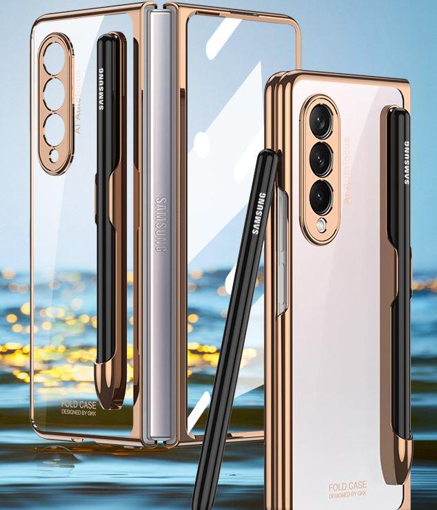 Double Sided Tempered Transparent Glass Phone Case for Samsung Z Fold 5/6