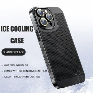 Electroplated heat dissipation mesh phone case suitable for iPhone series