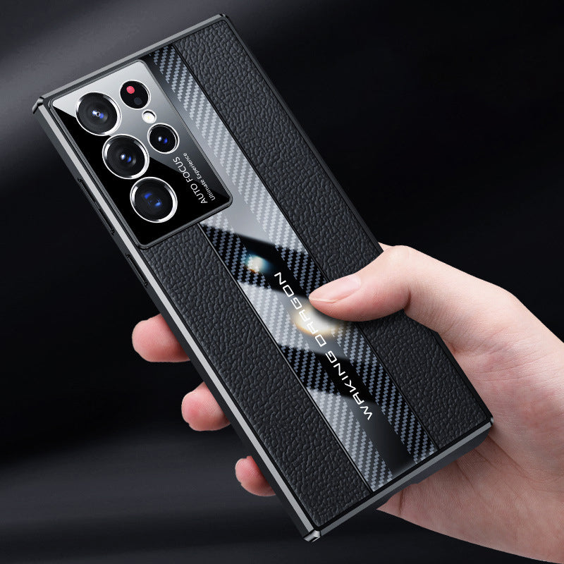 For Samsung S Series Supercar Leather Phone Case