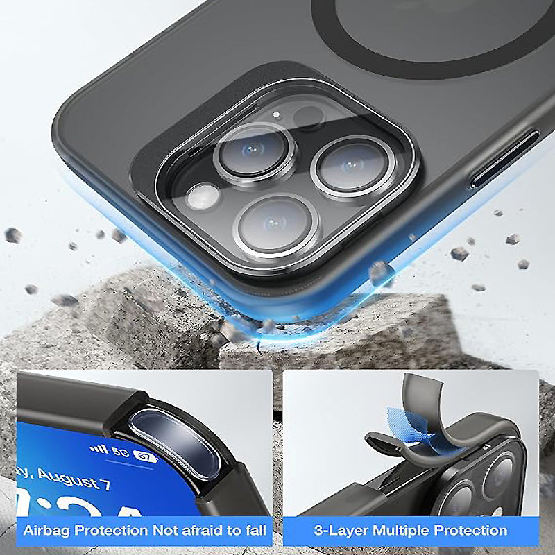 Suitable For iPhone 15 Series Anti-fall Protective Cover, Soft-touch Goggle Holder, Magnetic Phone Case