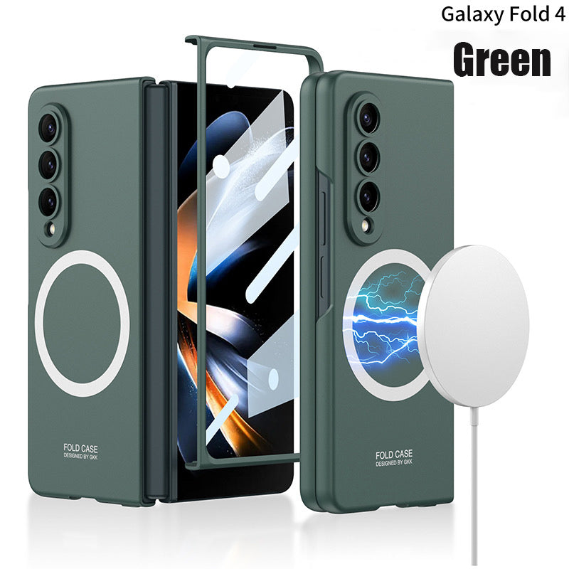 Applicable To Samsung Z Fold3/ZFold4 Ultra-Thin Shell Film Wireless Charger Phone Case