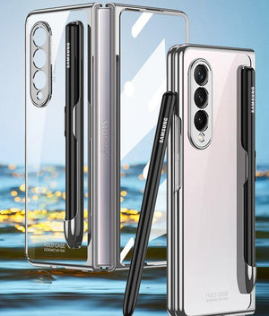 Double Sided Tempered Transparent Glass Phone Case for Samsung Z Fold 5/6