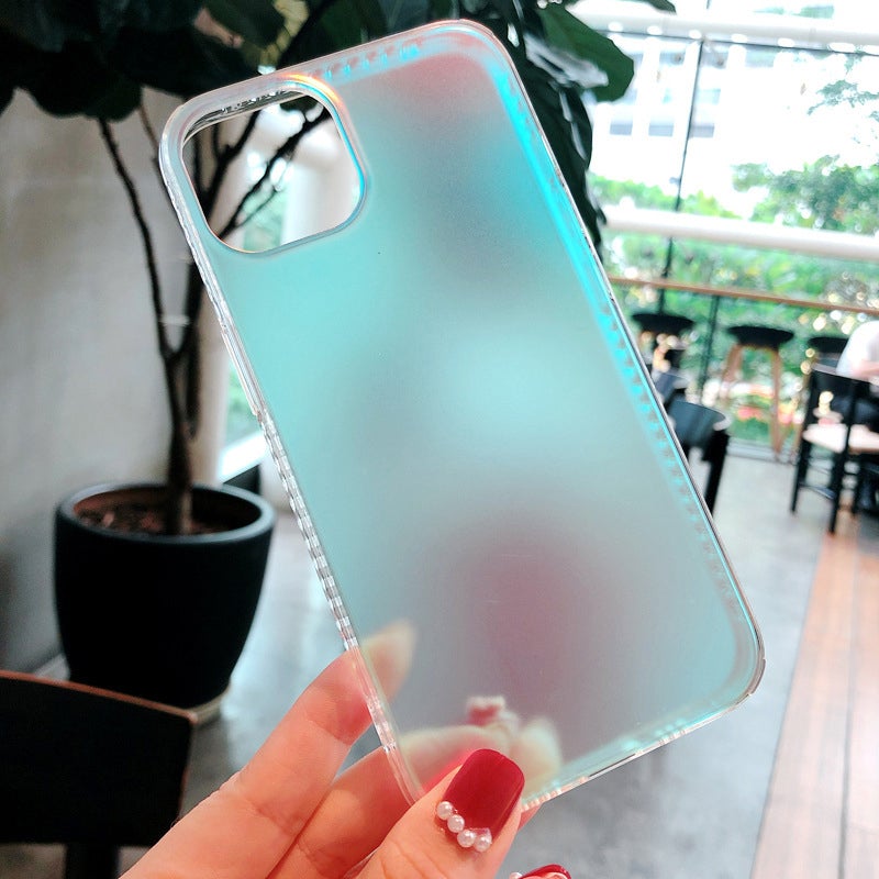 Suitable For iPhone13 Laser Gradient Colorful Aurora Frosted Phone Case
