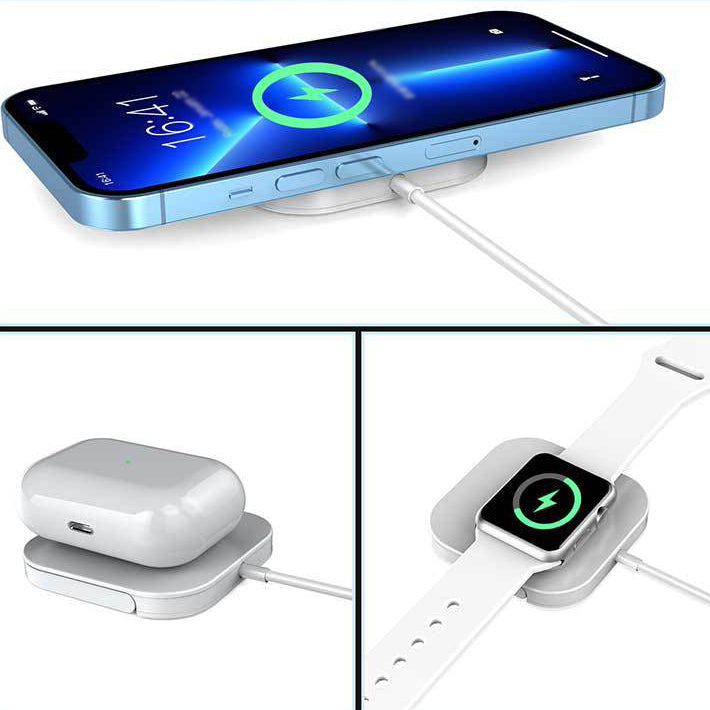 Wireless Absorption Three-in-one Magnetic Absorption Wireless Charging And Folding Bracket ...