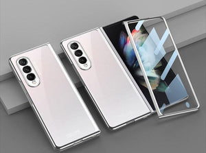 Double Sided Tempered Transparent Glass Phone Case for Samsung Z Fold 5/6