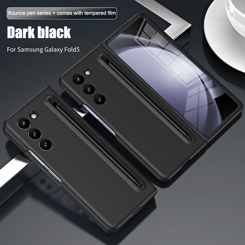 Suitable For Samsung Z Fold5/4/3 Mobile Phone Case With Stylus Business Shell Film All-inclusive Protective Cover