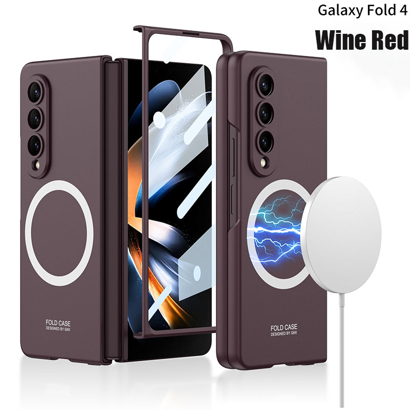 Applicable To Samsung Z Fold3/ZFold4 Ultra-Thin Shell Film Wireless Charger Phone Case