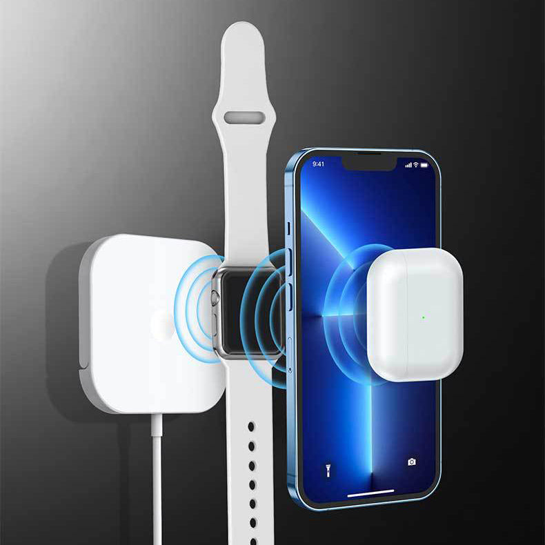 Wireless Absorption Three-in-one Magnetic Absorption Wireless Charging And Folding Bracket ...