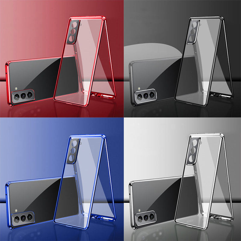 For Samsung Magnetic Tempered Glass Double-Sided Phone Case