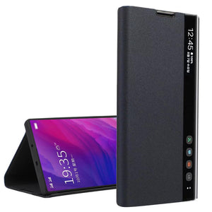 For Samsung Galaxy S25 Series Smart View Flip Leather Case