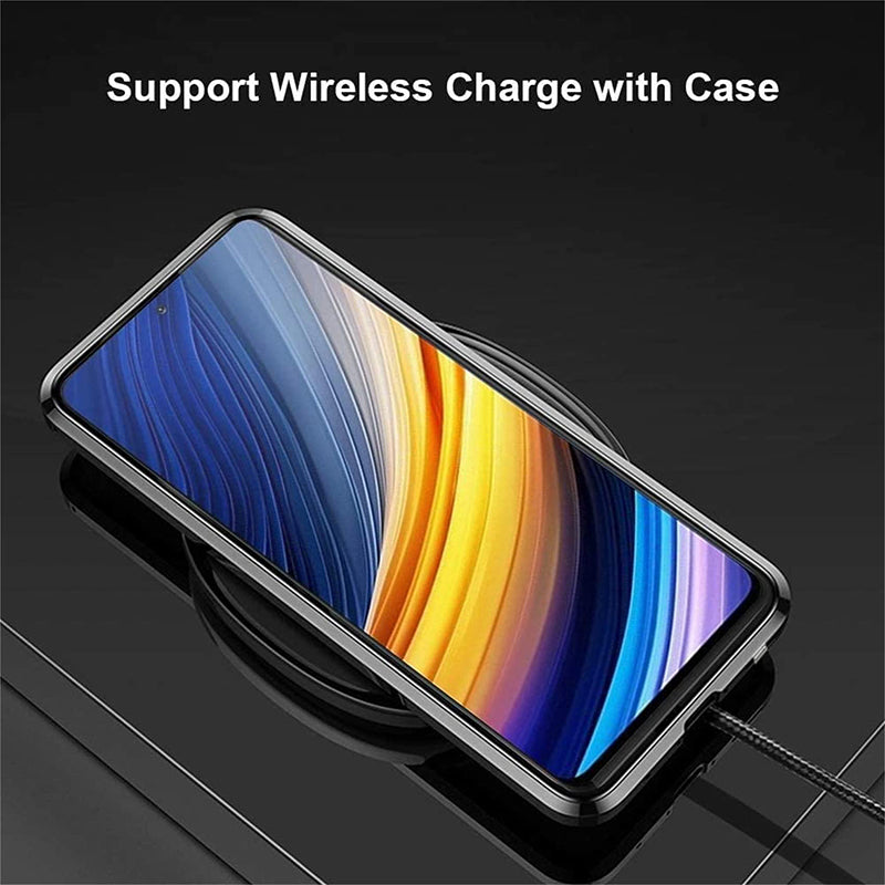 For Samsung Magnetic Tempered Glass Double-Sided Phone Case