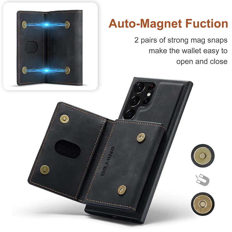 Magnetic Card Case For Samsung S23 Ultra Phone Case