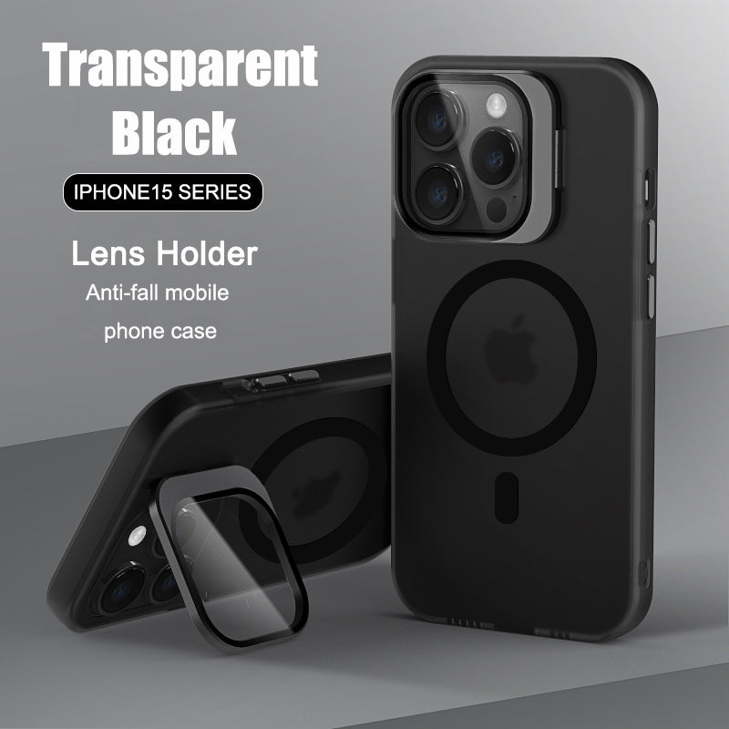 Suitable For iPhone 15 Series Anti-fall Protective Cover, Soft-touch Goggle Holder, Magnetic Phone Case