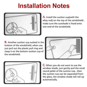 Automatic Retractable Roller Shutter Car Sunshade
