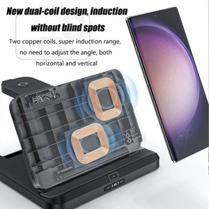 Foldable 3-In-1 Wireless Charging For Samsung FOLD Series Apple Mobile Phones