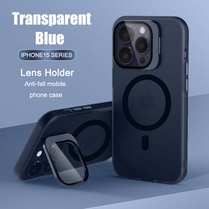 Suitable For iPhone 15 Series Anti-fall Protective Cover, Soft-touch Goggle Holder, Magnetic Phone Case