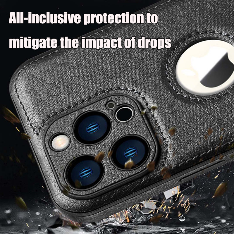 High-End Simple Business Leather Mobile Phone Case Male IPhone14 Series