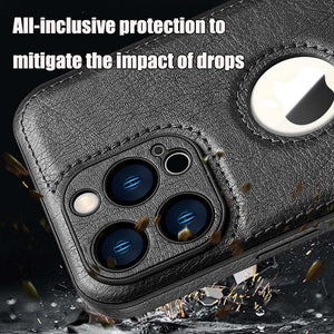 High-End Simple Business Leather Mobile Phone Case Male IPhone14 Series