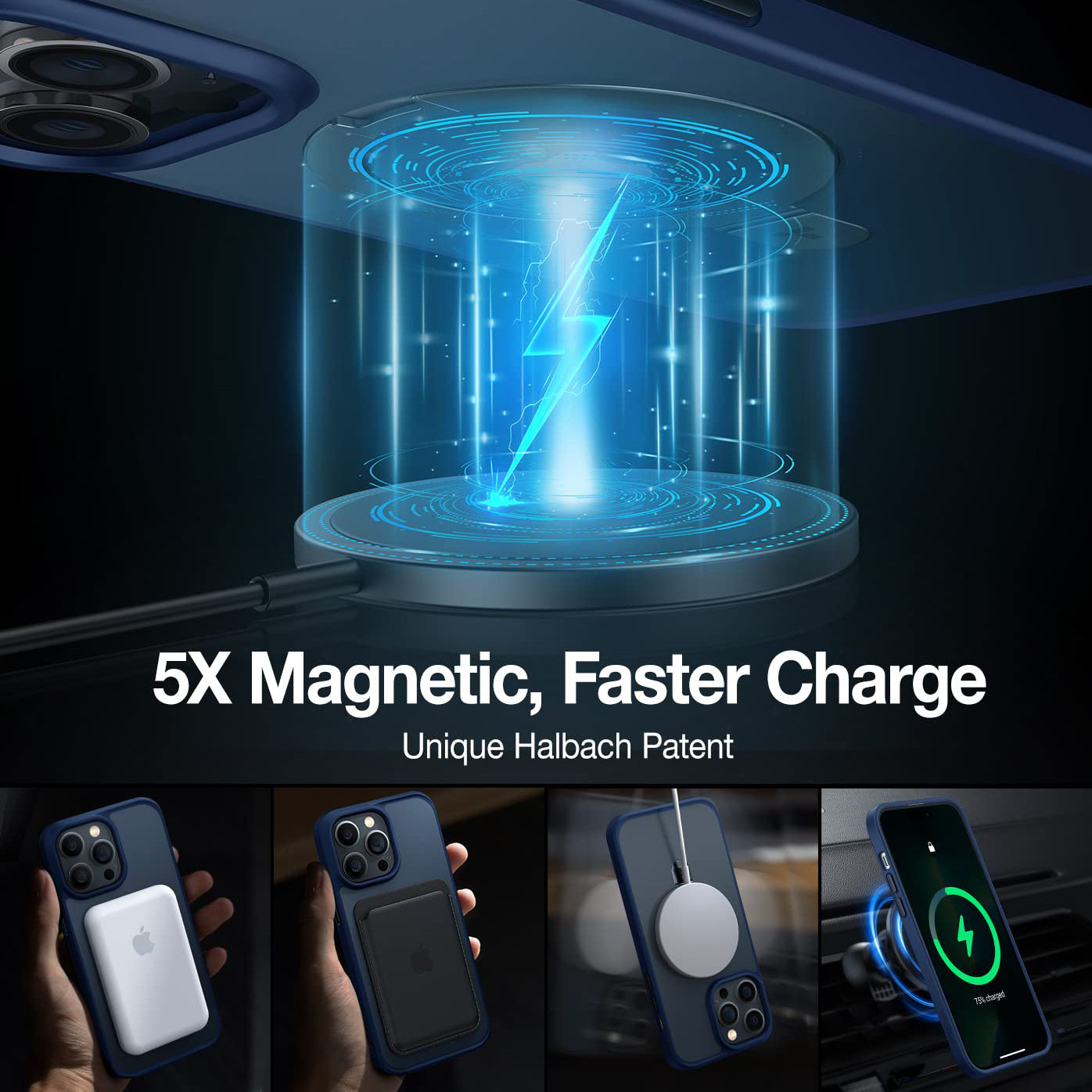 Suitable For iPhone 16 Series Invisible Bracket Skin Friendly Magnetic Phone Shell