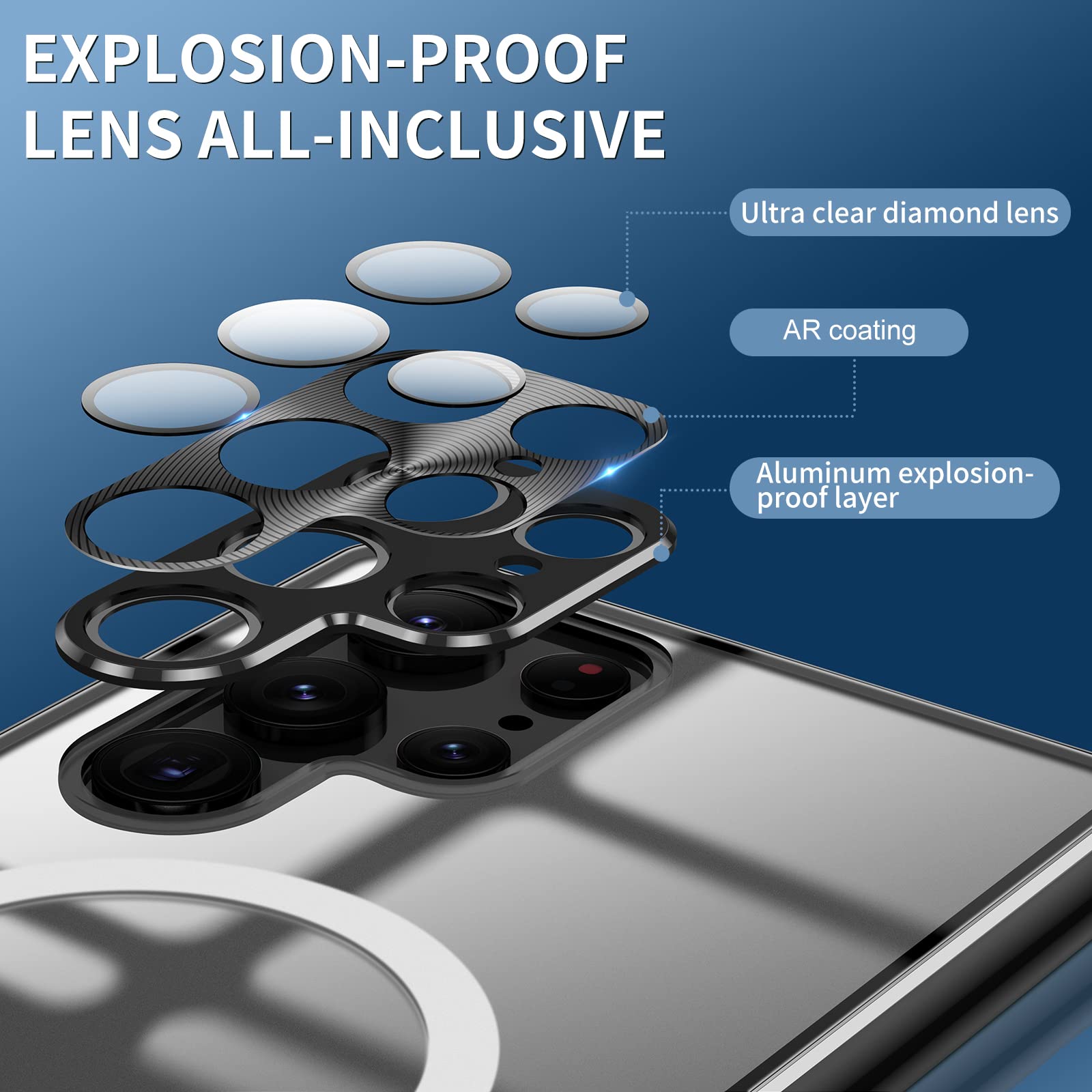 Thin Metal Magnetic Case for Samsung S23 Ultra – Lovreko
