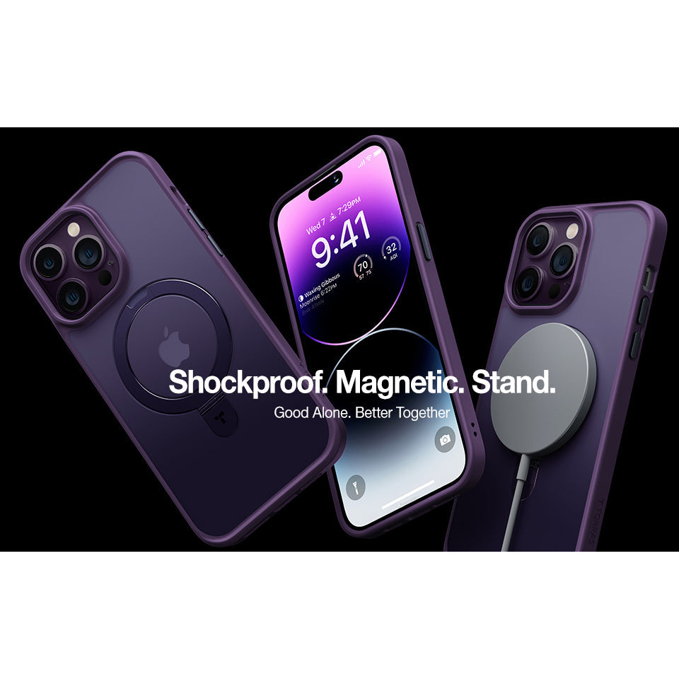 Suitable For iPhone 13/14/15 Series Invisible Bracket Skin Friendly Magnetic Phone Shell