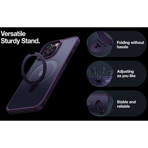 Suitable For iPhone 16 Series Invisible Bracket Skin Friendly Magnetic Phone Shell