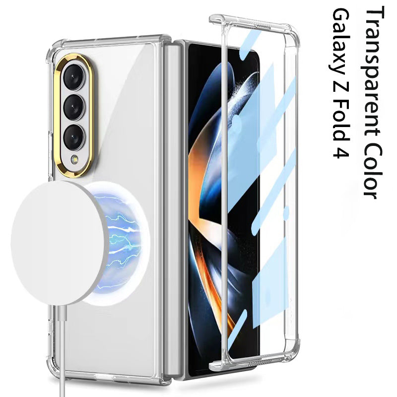 Applicable To Samsung Z Fold3/ZFold4 Ultra-Thin Shell Film Wireless Charger Phone Case