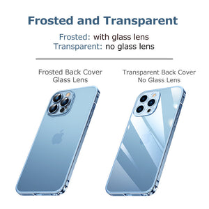 For iPhone15 Series Luban Buckle Metal Middle Frame/Frosted Back Panel/Lens All-Inclusive Mobile Phone Case