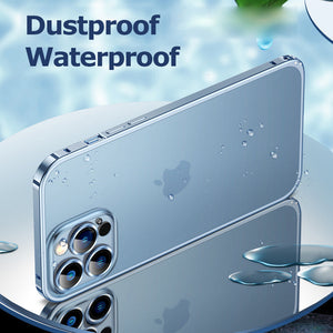 For iPhone15 Series Luban Buckle Metal Middle Frame/Frosted Back Panel/Lens All-Inclusive Mobile Phone Case