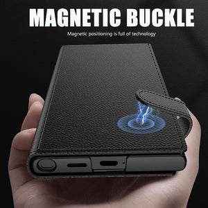 Suitable For Samsung S25 Ultra Flip Leather Wallet Case